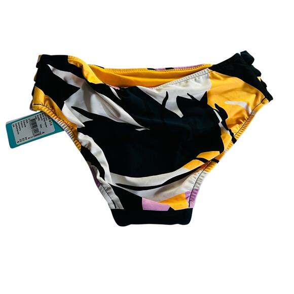 Seafolly Printed Multi Strap Hipster Bikini Bottom Size 6 NWT - Picture 3 of 6